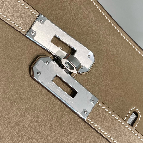 Hermès Jypsiere Mini Etoupe Swift Paladium Hardware