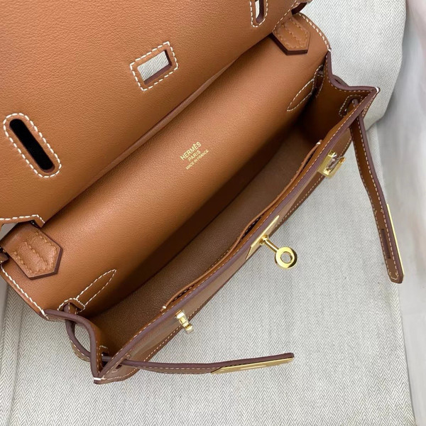 Copy of Hermès Special Edition Jypsiere Mini Gold Swift Palladium Hardware