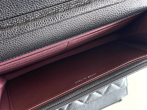 Chanel SPRING-SUMMER 2025   CLASSIC WALLET ON CHAIN WITH SILVER HARDWARE