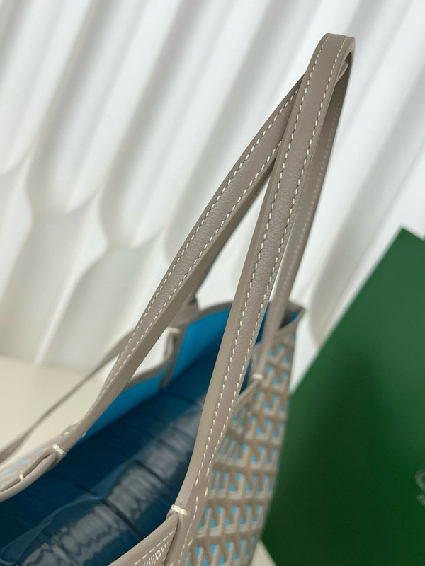 GOYARD 170 years Limited Edition  Goyardine Saint Louis Claire Voie PM Grege  Blue