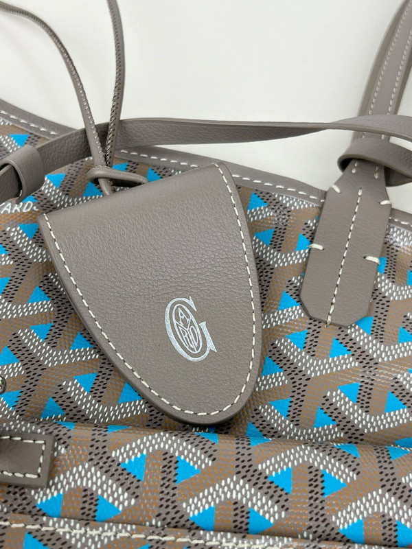 GOYARD 170 years Limited Edition  Goyardine Saint Louis Claire Voie PM Grege  Blue
