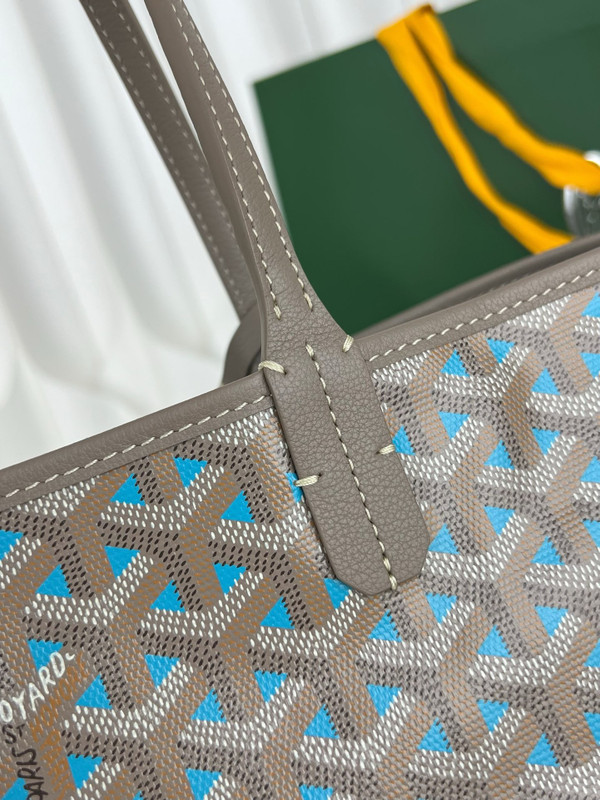 GOYARD 170 years Limited Edition  Goyardine Saint Louis Claire Voie PM Grege  Blue