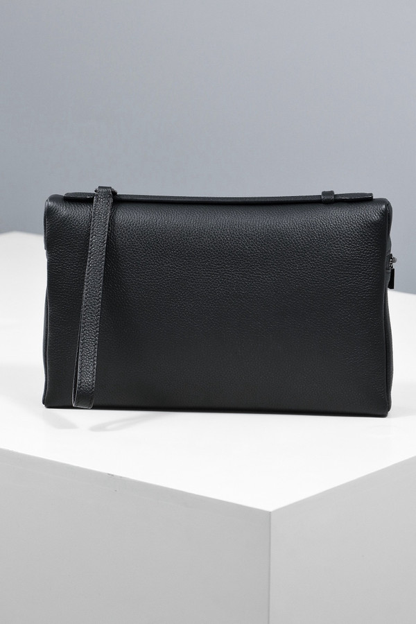 Loro Piana xtra Pouch L29  Grained Calfskin Black
