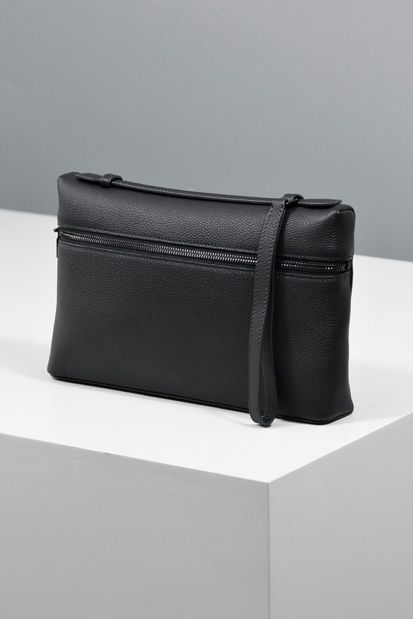 Loro Piana xtra Pouch L29  Grained Calfskin Black