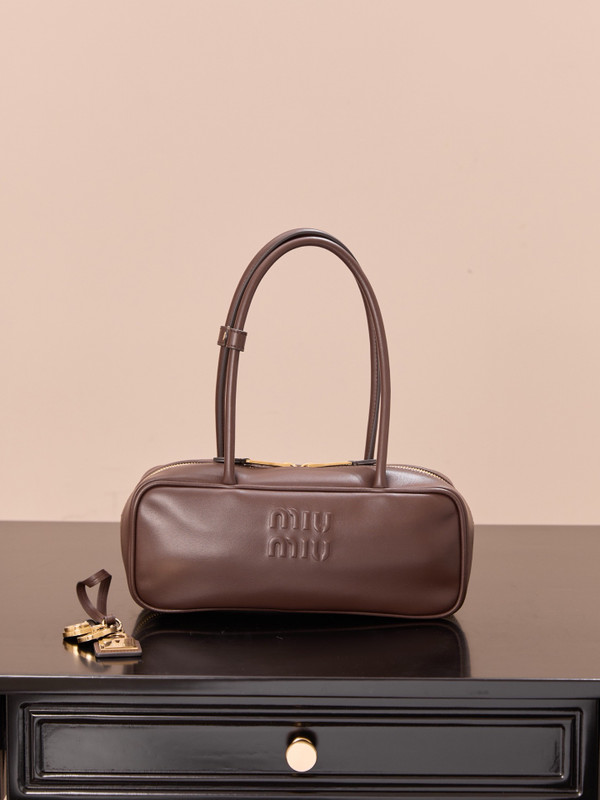 Miu Miu Beau leather bag Briarwood