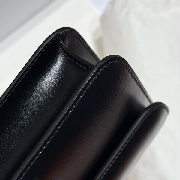 Hermès Constance Elan handbag in Black Box Leather with Gold Hardware
