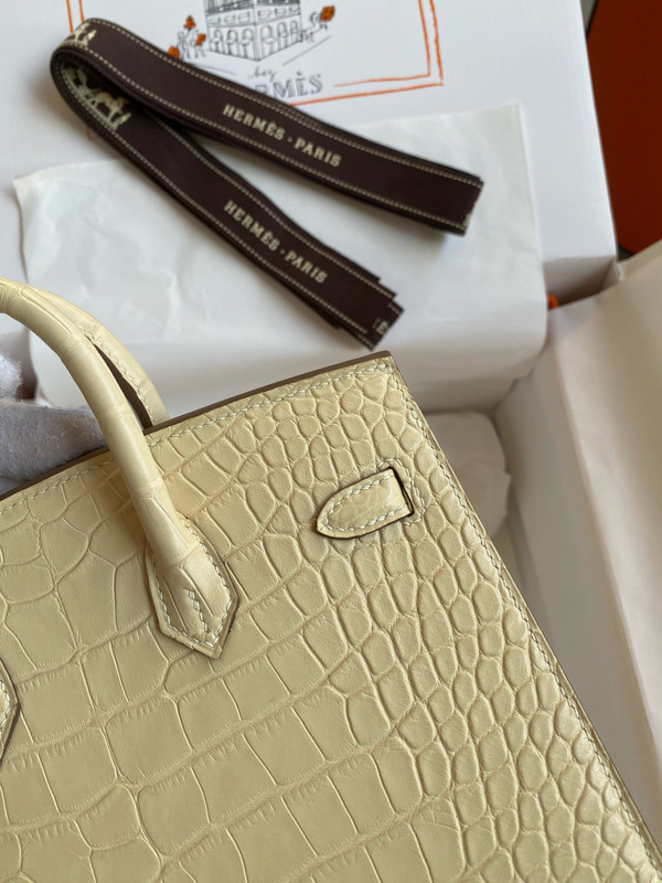 Hermès Birkin 20 Vanilla  Alligator Gold Hardware