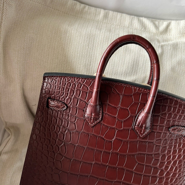 Hermès Birkin 20 Havana  Alligator Palladium Hardware