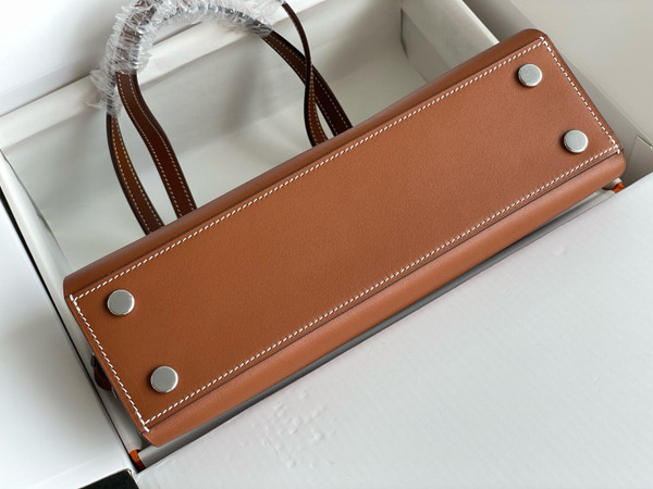 Hermes Tablier Sellier bag Gold with Palladium Hardware