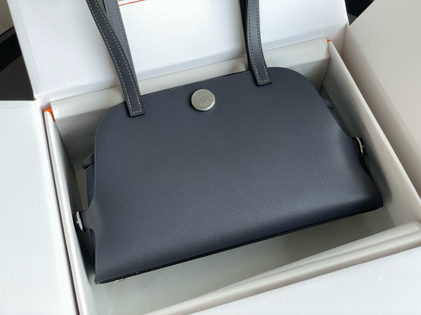 Hermes Tablier Sellier bag Graphite with Palladium Hardware