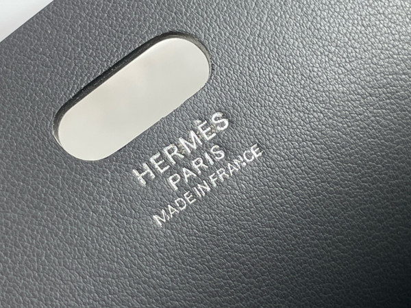 Hermes Tablier Sellier bag Graphite with Palladium Hardware