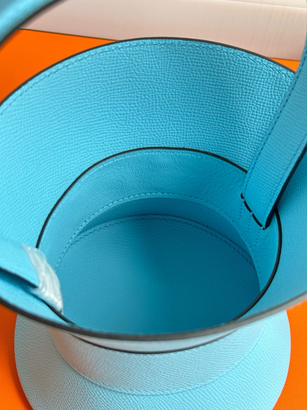 Hermes Mini Medor bag Bleu Atoll