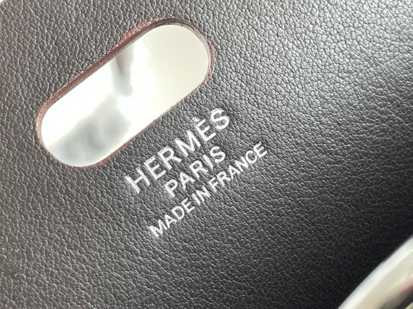 Hermes Tablier Sellier bag Ebene with Palladium Hardware