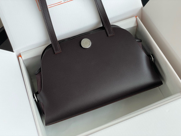 Hermes Tablier Sellier bag Ebene with Palladium Hardware