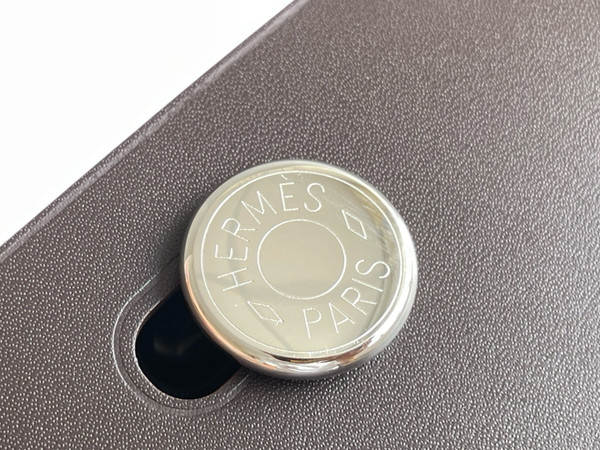 Hermes Tablier Sellier bag Ebene with Palladium Hardware