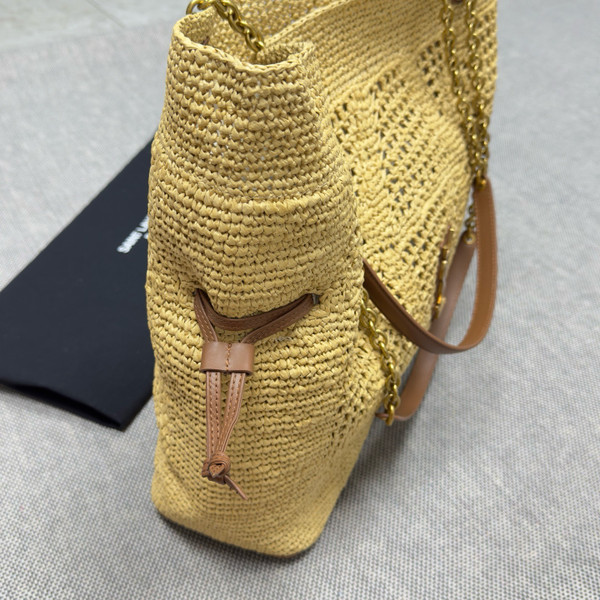 Saint Laurent JAMIE SHOPPING in raffia