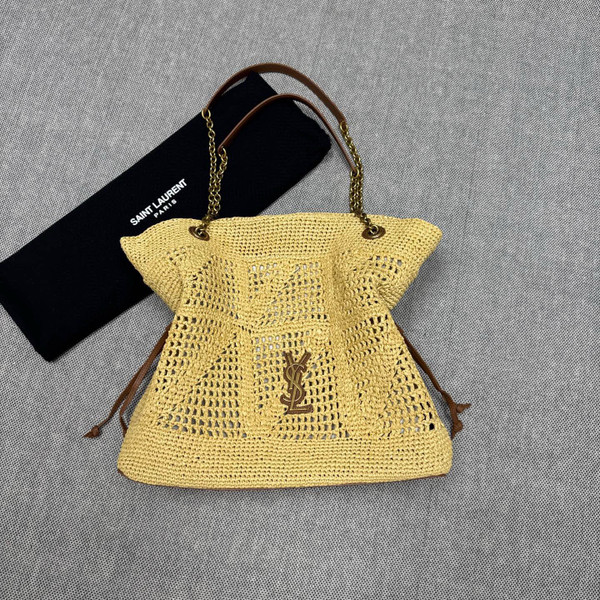 Saint Laurent JAMIE SHOPPING in raffia