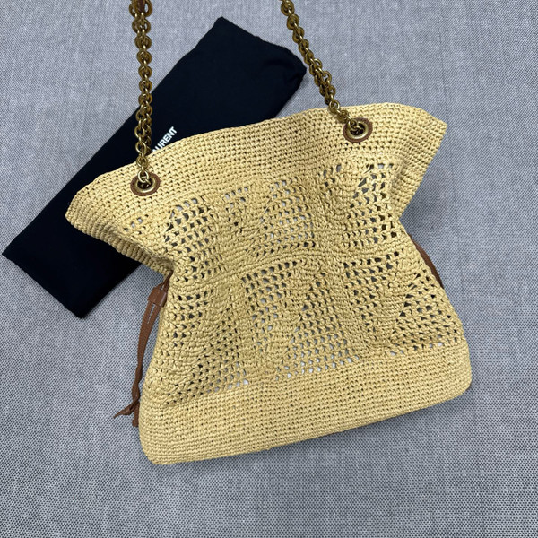 Saint Laurent JAMIE SHOPPING in raffia