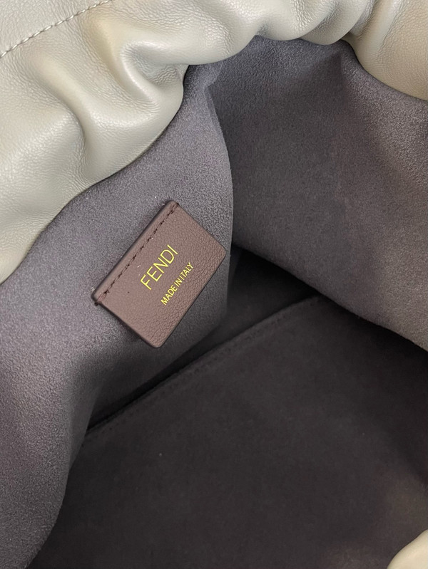 Fendi Mamma Baguette Large  nappa leather bag Green