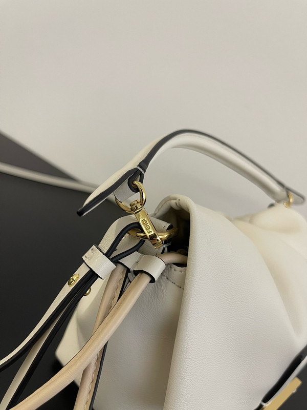 Fendi Mamma Baguette Small White