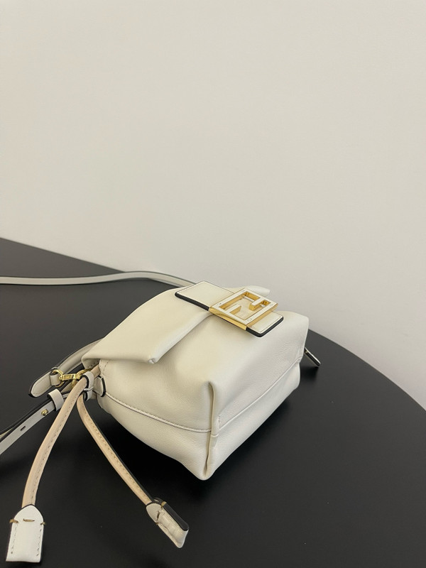 Fendi Mamma Baguette Small White