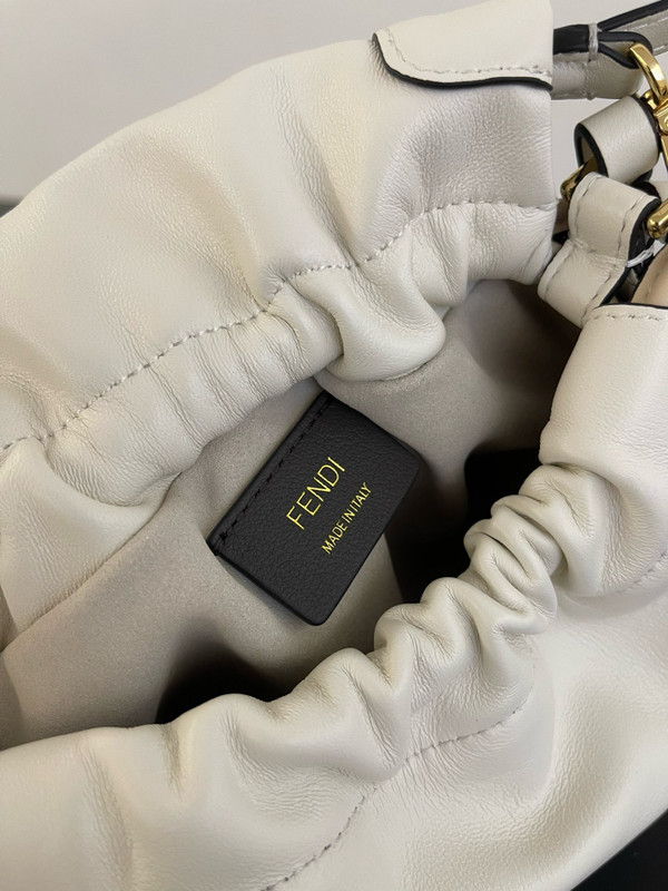 Fendi Mamma Baguette Small White