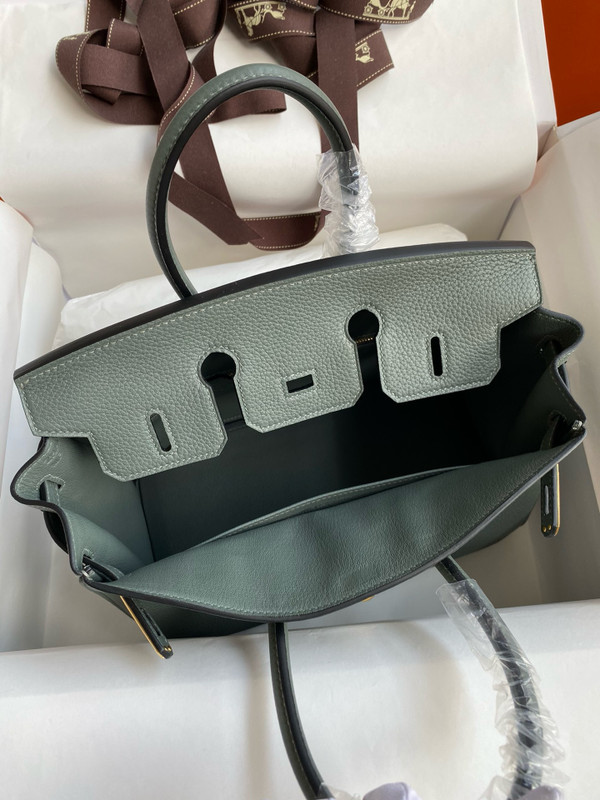 Hermes Vert Amond Birkin 25 cm Togo Gold Hardware