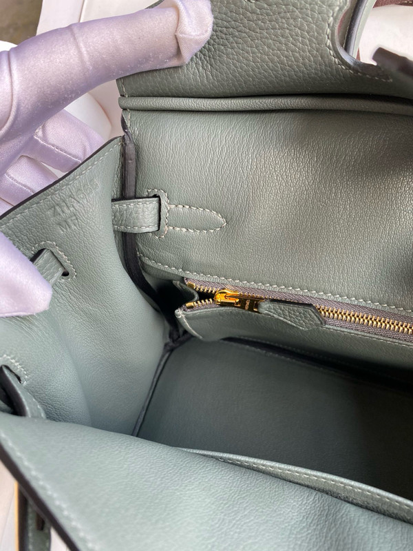 Hermes Vert Amond Birkin 25 cm Togo Gold Hardware