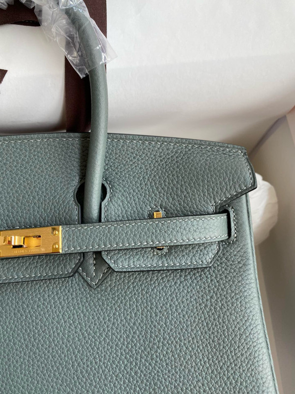 Hermes Vert Amond Birkin 25 cm Togo Gold Hardware