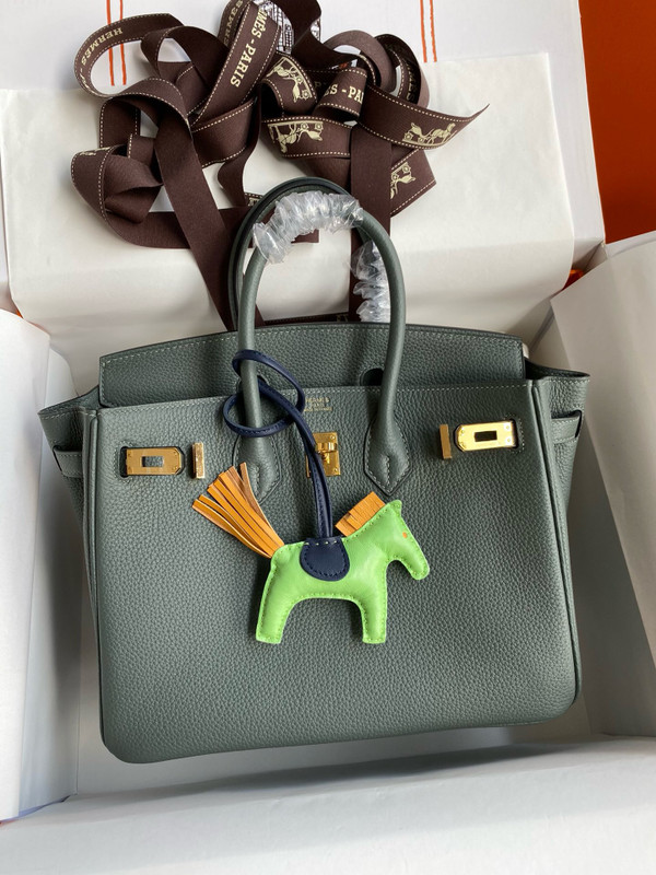 Hermes Vert Amond Birkin 25 cm Togo Gold Hardware