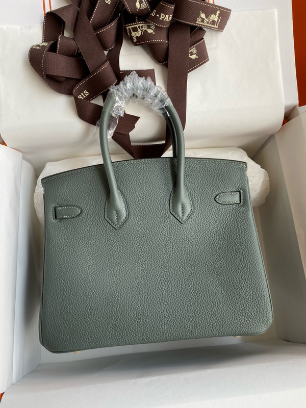 Hermes Vert Amond Birkin 25 cm Togo Gold Hardware