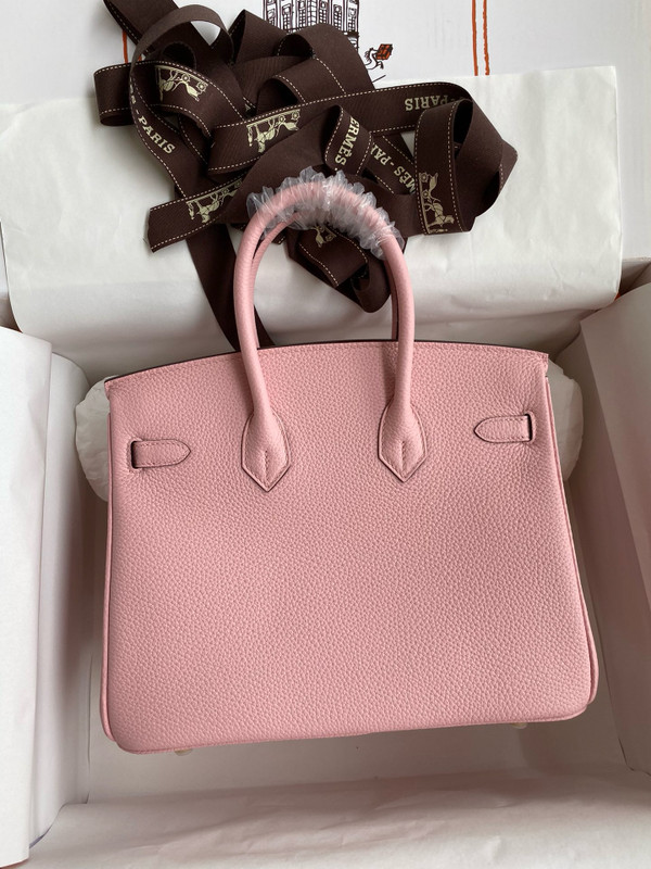 Hermes Sakura Rose Birkin 25 cm Togo Gold Hardware