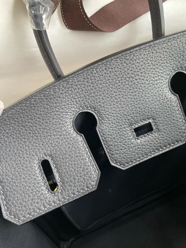 Hermes Ardoise Birkin 25 cm Togo Gold Hardware