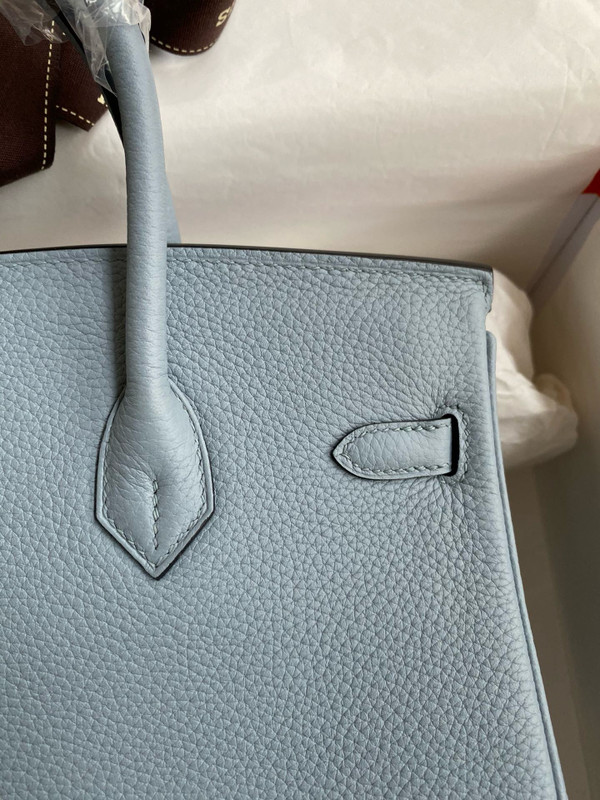 Hermes Blue Line Birkin 25 cm Togo Gold Hardware