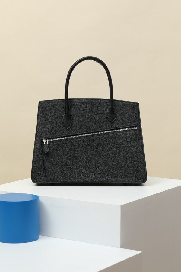 Hermès Birkin en Desordre Black Togo and Swift Palladium Hardware