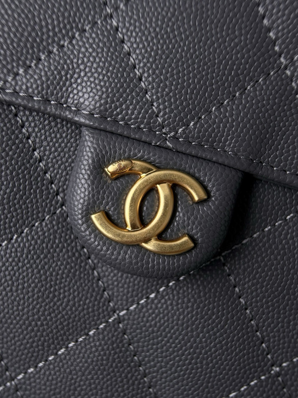 Chanel SPRING-SUMMER 2025 CHANEL 25 SMALL HANDBAG GREY