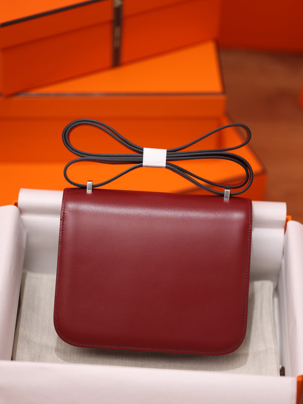 Hermes Constance 19 Rough H Box calf leather Palladium hardware