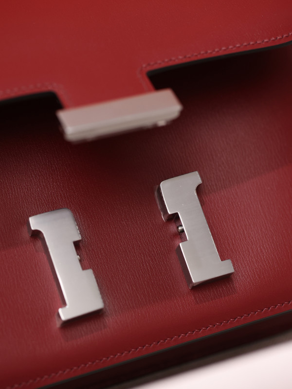 Hermes Constance 19 Rough H Box calf leather Palladium hardware