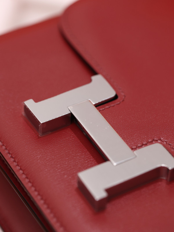 Hermes Constance 19 Rough H Box calf leather Palladium hardware