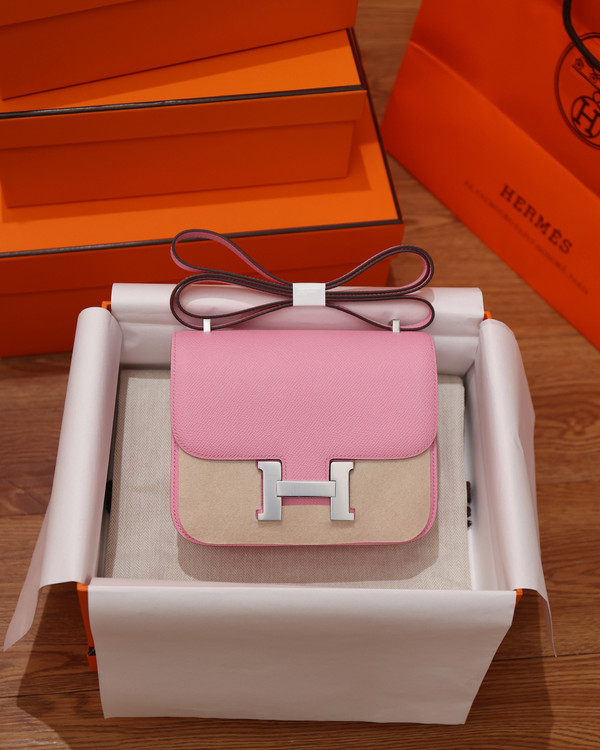 HERMÈS CONSTANCE 19 SAKURA PINK PALLADIUM HARDWARE