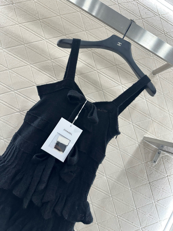 Chanel Fall-Winter 2025/26 Long Dress Mohair & Silk Black
