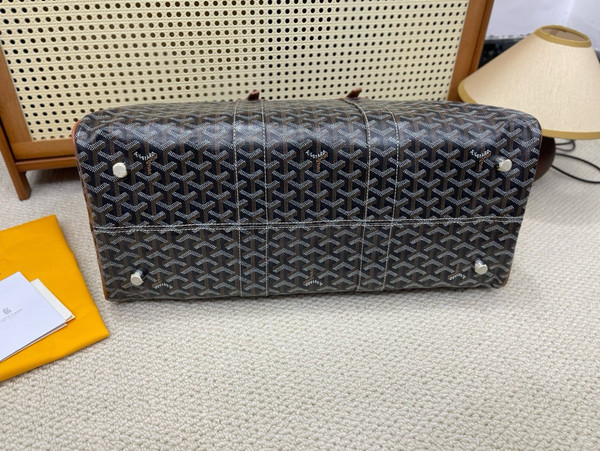 Goyard Boston 50 bag Black & Tan