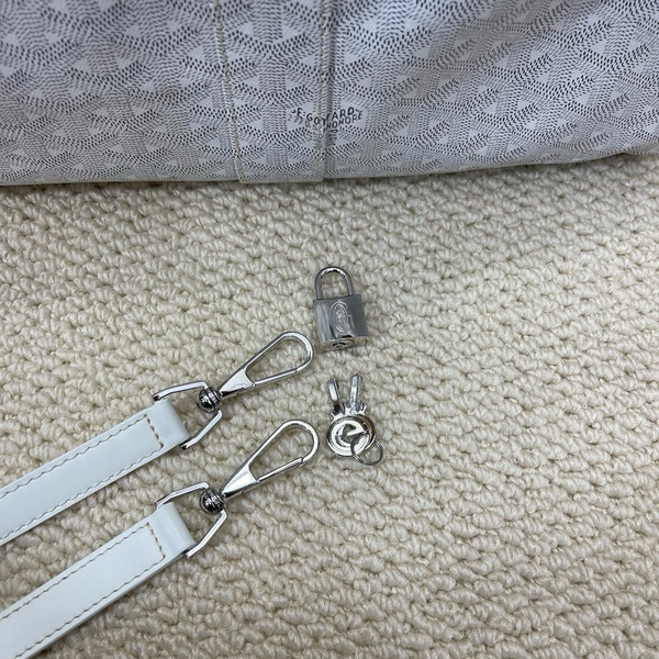 Goyard Boston 50 bag White