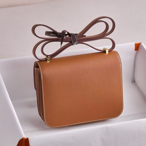 Hermes Gold  Constance 19cm Epsom Gold Hardware