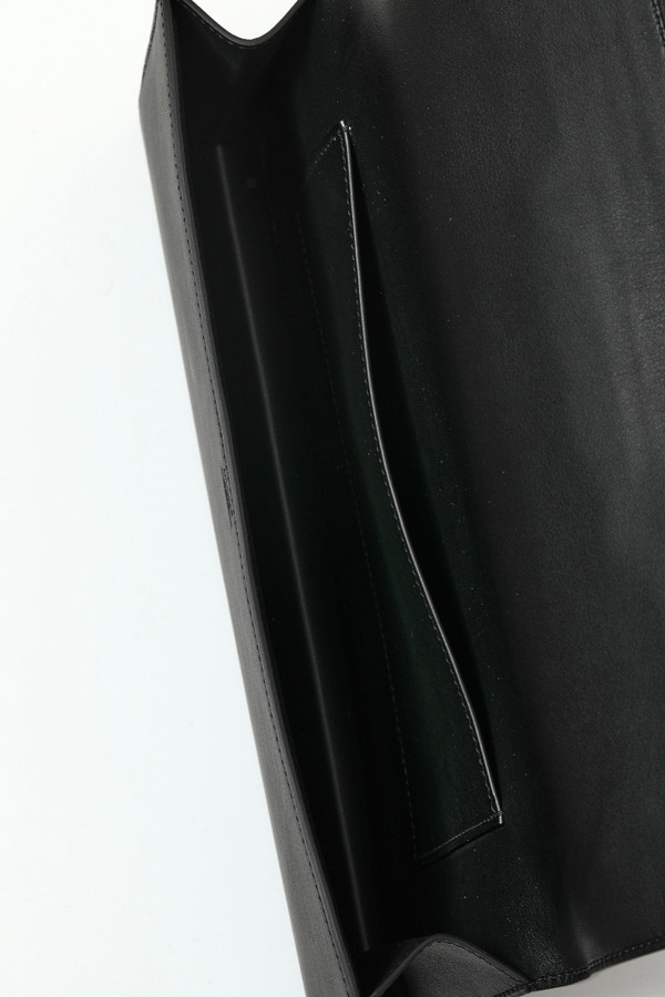 Hermès Shadow Clutch Black Swift Leather