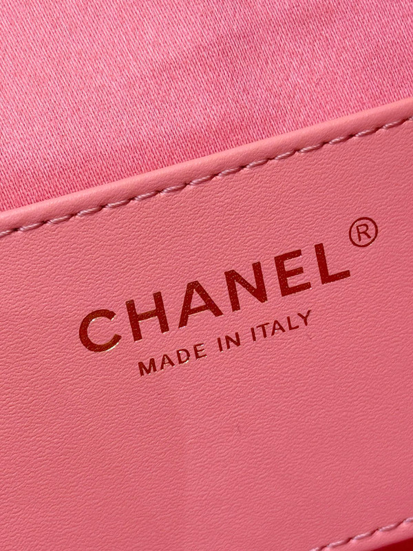 CHANEL 25 SMALL HANDBAG PINK SUEDE