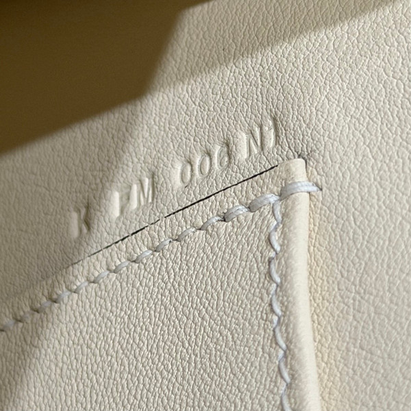 Hermès Special Order (HSS) Kelly Pochette Craie and Black Swift Palladium Hardware