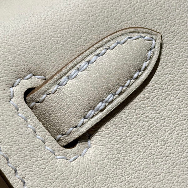 Hermès Craie Mini Kelly Pochette Swift leather Gold hardware