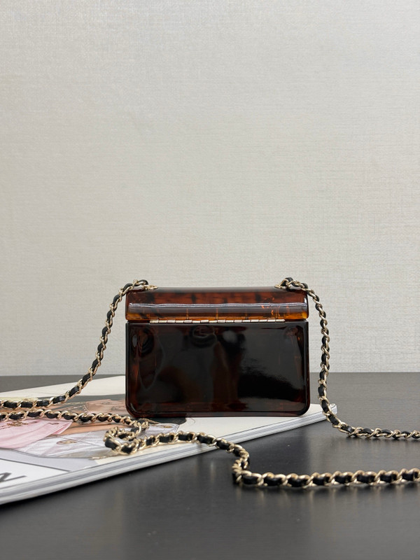 Chanel Cruise 2025/26 TORTOISESHELL  Mini Evening Bag 