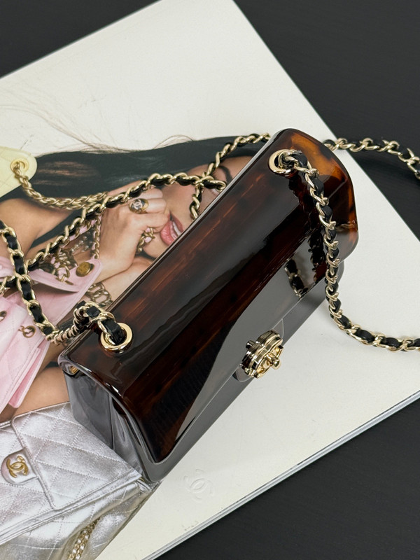 Chanel Cruise 2025/26 TORTOISESHELL  Mini Evening Bag 